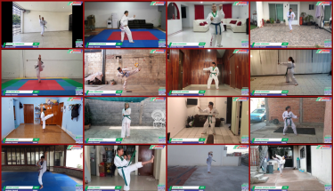 Ocho estados se repartieron el oro en el Campeonato Poomsae Virtual, cintas verdes y azules