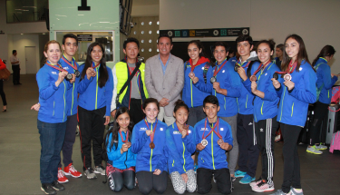 Regresan con los metales logrados en el Mundial de Poomsae