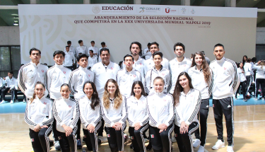 La Selección Nacional estuvo presente en el abanderamiento de la Delegación que competirá en la Universiada Mundial