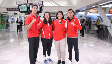 María, Briseida, Carlos y Brandon, partieron a Moscú para competir en el Grand Prix Final