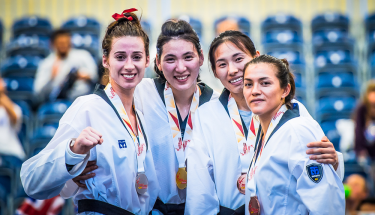 María Espinoza consiguió la medalla de bronce en el Grand Prix de Manchester