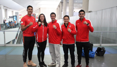 María, Carlos y Bryan, viajaron a París para competir en el Abierto de Francia