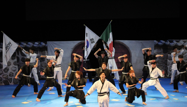 Un gran espectáculo se vivió con el Taekwondo Demo Team de Kukkiwon